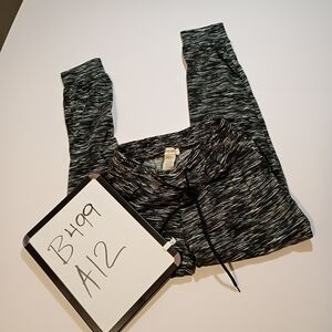 Shosho Black and Gray Patterned Joggers Woman  Size S